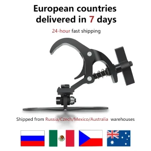 Un paio di ganci per luce in alluminio carico di sicurezza 50 kg gancio per luce a testa mobile a LED gancio per luce da palco gancio a molla gancio per luce