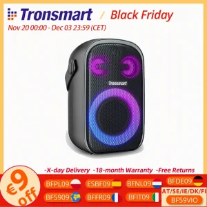 Altoparlante Tronsmart Halo 100 Altoparlante portatile Bluetooth per feste con sistema audio a 3 vie, modalità audio doppie, controllo app, per esterni