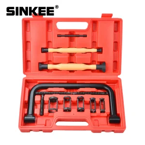 Compressore a molla per valvola da 12 pezzi con strumento di molatura per lappatrice manuale della valvola Kit di strumenti per Stick della testata del cilindro del motore