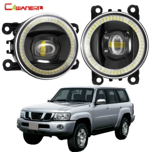 2X40W LED fendinebbia per Nissan Safari Patrol Y61 lifting 2005-2009 Car Angel Eye DRL fendinebbia luce di marcia diurna 12V