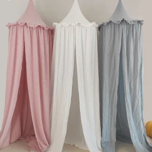 Tettuccio da gioco per tenda da circo sospesa in mussola di cotone super premium al 100% certificato OEKO-Tex per la cameretta dei bambini