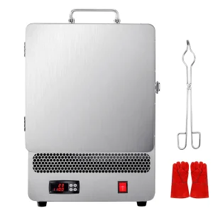 Forno di fusione elettrico SucceBuy da 1500 W Temperatura massima 2192 ℉   Vetro temperato per metalli fai-da-te in argilla metallica in acciaio inossidabile su ceramica