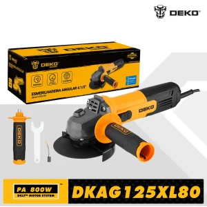 DEKO Nuova smerigliatrice angolare elettrica 115mm 800W 11000rpm Utensili elettrici per legno in metallo Smerigliatrice per tagliatrice plug-in