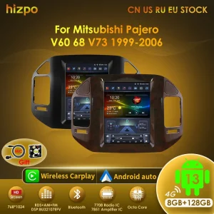 Hizpo 9.7 “per Mitsubishi Pajero V60 V68 V73 1999-2006 schermo Tesla Car Android Multimedia Radio Stereo Carplay navigazione GPS