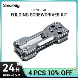 Kit di cacciaviti pieghevoli SmallRig Set di chiavi Set di utensili manuali portatili 4 chiavi a brugola 2.5, 3, 4, 3/16, 1 cacciavite piatto 2495