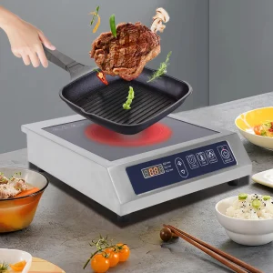 Piano cottura a induzione commerciale moderno digitale da 3500 Watt