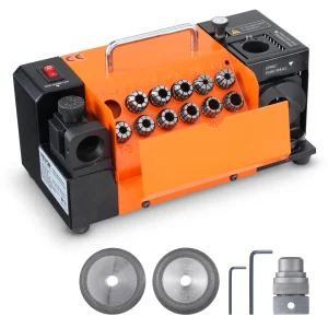 SucceBuy Affilatrice per punte da trapano Affilatrice per smerigliatrice da 3-13 mm Smerigliatrice angolare per affilatura portatile con 11 pinze per officina di fabbrica