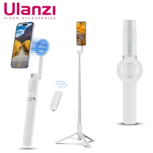 Ulanzi MG-003 Treppiede per smartphone Magsafe 7 sezioni Telecomando wireless staccabile magnetico per iPhone 16 15 14 13 12 Selfie Stick