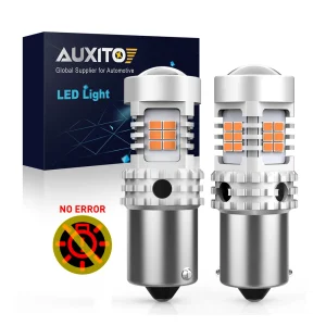 AUXITO 2 Pz 1156 BA15S BAU15S Lampadina LED Canbus No Hyper Flash Ambra P21W PY21W T20 LED W21W WY21W S25 LED Indicatori di direzione Lampadine