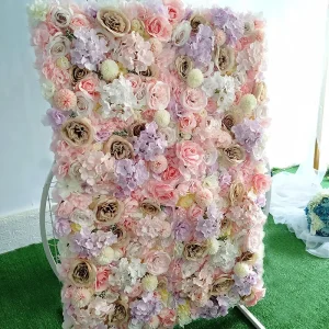 Sfondo di nozze pannello a parete decorazione ad arco fiore artificiale muro di fiori di rosa di seta per Mariage Baby Show Party Home Decor