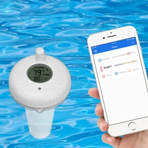 INKBIRD termometro per piscina galleggiante Wireless IPX7 termometro digitale impermeabile per laghetto, acquario, vasca idromassaggio, bagno di nuoto