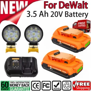 Batteria di ricambio originale per Dewalt DCB200 20V 3.5Ah DCB609 DCB200 DCB182 DCB205 DCB206 DCB209 Batteria per elettroutensili agli ioni di litio