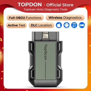 TOPDON TopScan Moto Car Scan Strumenti diagnostici per moto automatica Strumento scanner OBD2 per motore Professionale universale