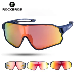 ROCKBROS occhiali da ciclismo MTB Road Bike occhiali da sole polarizzati protezione UV400 occhiali da bicicletta Unisex ultraleggeri attrezzatura sportiva