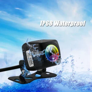 Fish Eye telecamera retromarcia per auto AHD720 parcheggio IP68 visione notturna impermeabile 170 gradi telecamera per retromarcia CCD Backup assistenza per l’imballaggio