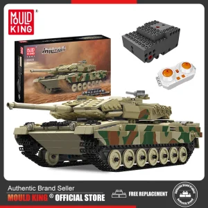MOLD KING 20020 Germania Leopard 2 Carro armato da battaglia principale Blocchi tecnici Giocattoli per bambini Regalo di compleanno