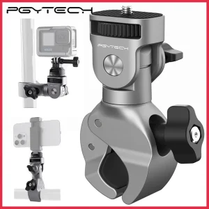 PGYTECH Super Clamp Mount 17mm a 37mm 1/4 “Adattatore a vite per smartphone con fotocamera da ciclismo serie bicicletta/veicolo