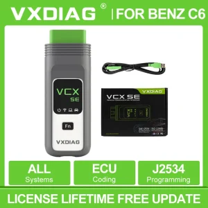 VXDIAG VCX VX800 Per Mercedes Benz Strumento Diagnostico Auto VCX SE per Benz J2534 Programmazione SCN ECU Codifica C6 Doip obd2 scanner