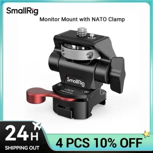 Supporto per Monitor da campo SmallRig con morsetto NATO, supporto per Monitor della fotocamera per Monitor da 5 “e 7”, girevole e inclinabile regolabile-2906B