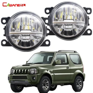 2 pezzi auto anteriore LED fendinebbia per Suzuki Jimny FJ 1998-2014 30W H11 nebbia lampada di marcia diurna DRL 6000LM