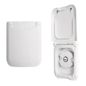 Ingresso acqua a gravità per camper con coperchio magnetico Filtro ingresso portello per riempimento acqua dolce RV con serratura Coperchio ingresso acqua per camper Serbatoio rimorchio