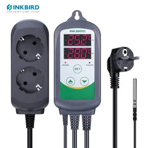 INKBIRD termoregolatore digitale riscaldamento e raffreddamento Dual Relay regolatore di temperatura uscita termostato per carabina, fermentatore