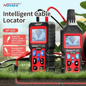 NOYAFA NF-826 Localizzatore di cavi sotterranei Rilevatore di cavi per tubi Path Wall Floor Kit di localizzazione cavi professionale per cavi