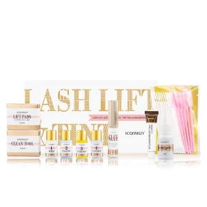 ICONSIGN Vendita Calda Lash Lift E Ciglia Sopracciglia Tinta Kit A Duplice Uso Professionale Lash Lifting Brow Tintura Lash Lift Kit Strumenti di Trucco Degli Occhi