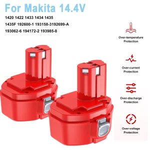 Batteria sostitutiva NI-MH da 14,4 V 3,5 Ah per Makita PA14 1422 1433 1420 192600 -1 6281D 6280D 6337D Batteria ricaricabile