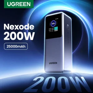 UGREEN Nexode 200W 25000mAh Power Bank Batteria esterna portatile PD PowerBank per MacBook Pro per iPad Stazione di alimentazione a ricarica rapida