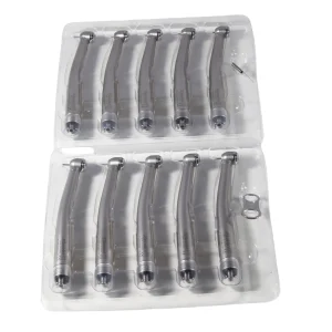 ASK Dental LED E-generator/No LED manipolo ad alta velocità 4 fori a basso rumore Torque Head pulsante Triple /Single Water Spray Stainl