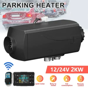 Riscaldatore ad Aria Diesel 12V/24V 2KW 2000W Portatile per Parcheggio, a Basso Consumo e Efficiente con Monitor Digitale per Camion, Barche, Furgoni, Auto