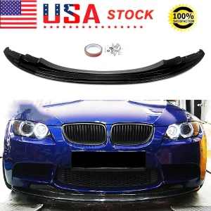 Magickit Nero Lucido Anteriore Basso Labbro Per Il periodo 2007-2013 BMW M3 E92 E93 Coupe GTS Stile Paraurti Anteriore Lip Splitter Spoiler Auto Body Kit