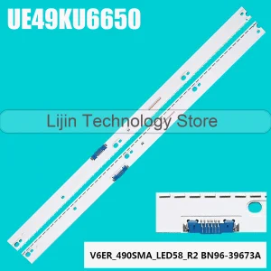 Striscia LED per UE49KU6450 UE49KU6452 UE49KU6459 UE49KU6400 UE49MU7400 UE49KU6500 BN96-39671A BN96-39880A UE49MU6675U