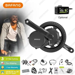 Bafang 750w 48v kit completo Mid Drive Motor 8fun BBS02 Kit di conversione eBike per bicicletta elettrica Potente motore centrale per e-bike CAN