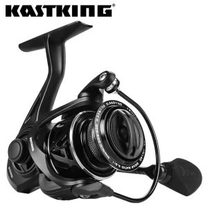 KastKing Zephyr Mulinello da pesca spinning leggero 7 + 1 cuscinetti a sfera 10 kg Trascina in fibra di carbonio per bobina da pesca d’acqua salata per spigola