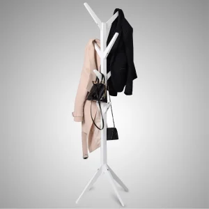 WOLTU Appendiabiti Appendiabiti da 180 cm Appendiabiti con 8 ganci Cappello Appendiabiti Appendiabiti Camera da letto Organizzatore di abbigliamento Mobili per la casa