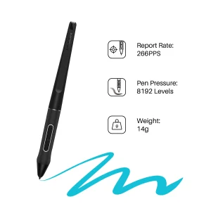 HUION PW517 Tavolette grafiche Penna Penna digitale Touch Screen Stilo Batteria Penna Nero-PW517 per Kamvas 13 22 12 GS1562/GS1161