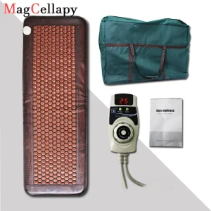 Materasso massaggiante elettrico riscaldato con pietre di giada e germanio, letto in giada naturale, cuscino per divano con pietre di tormalina, tappetino riscaldante a infrarossi
